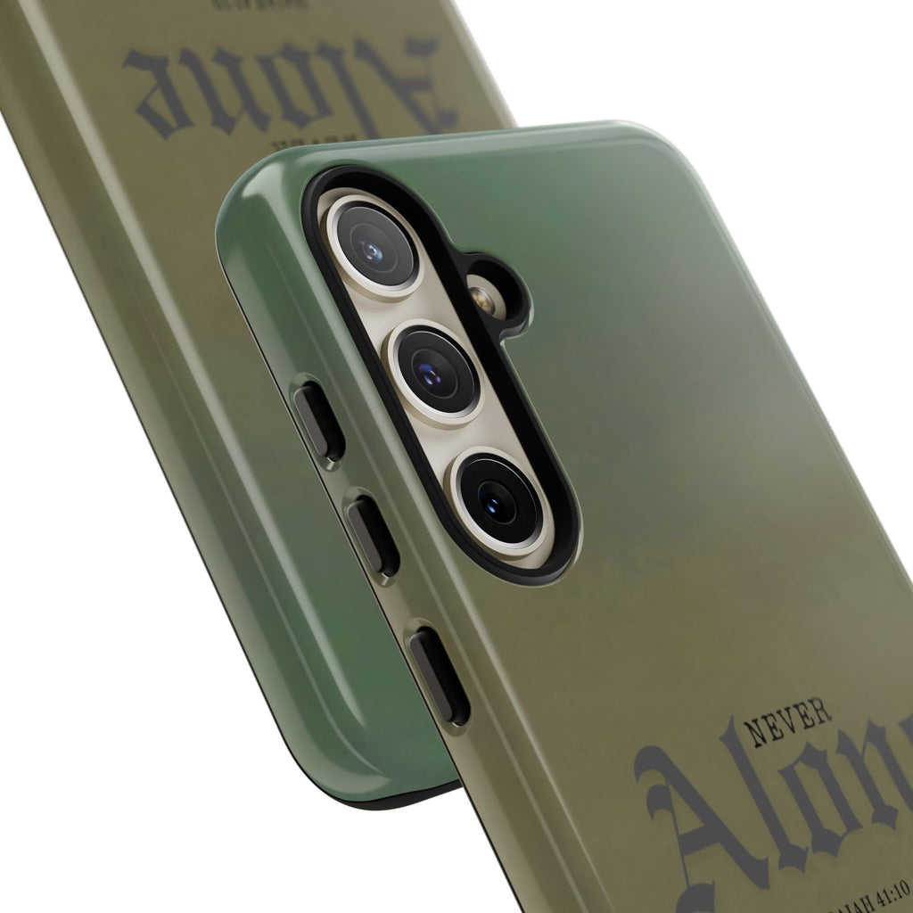 Never Alone Coastal Christian Samsung Phone Case
