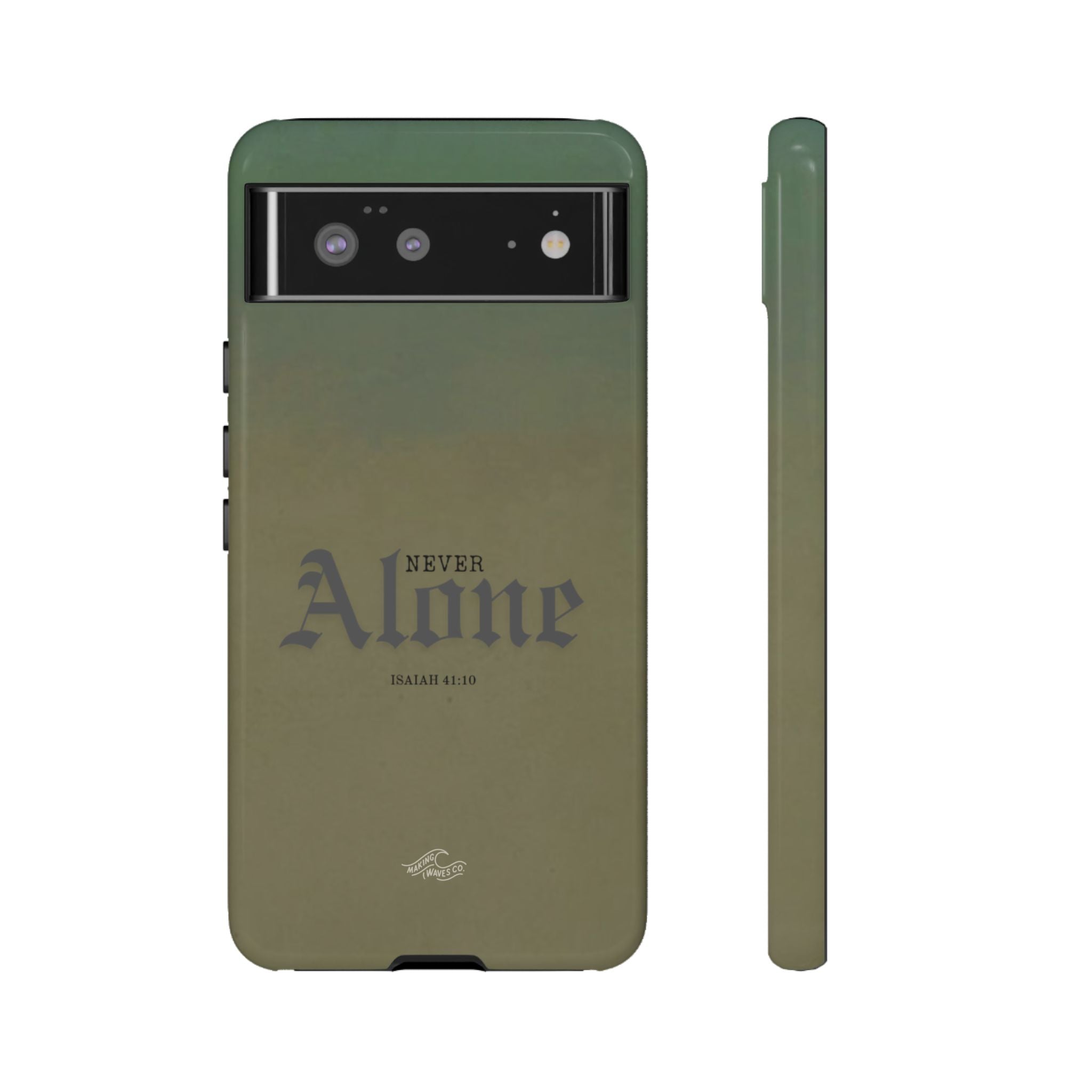 Never Alone Coastal Christian Samsung Phone Case