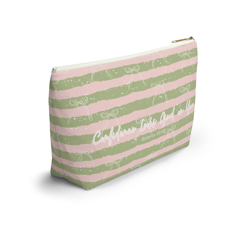 Confidence Looks Good on You | Faith-Based Makeup Bag | Christian Accessory Pouch
