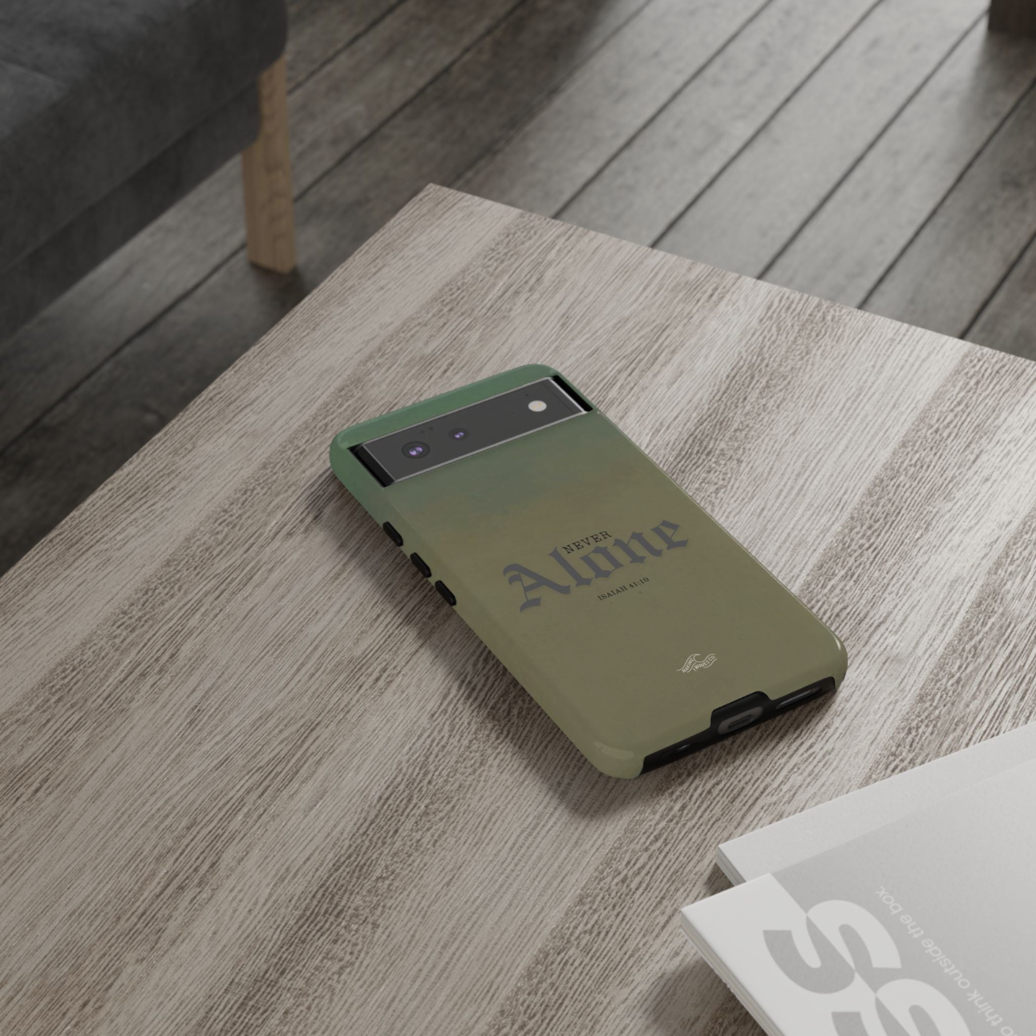 Never Alone Coastal Christian Samsung Phone Case