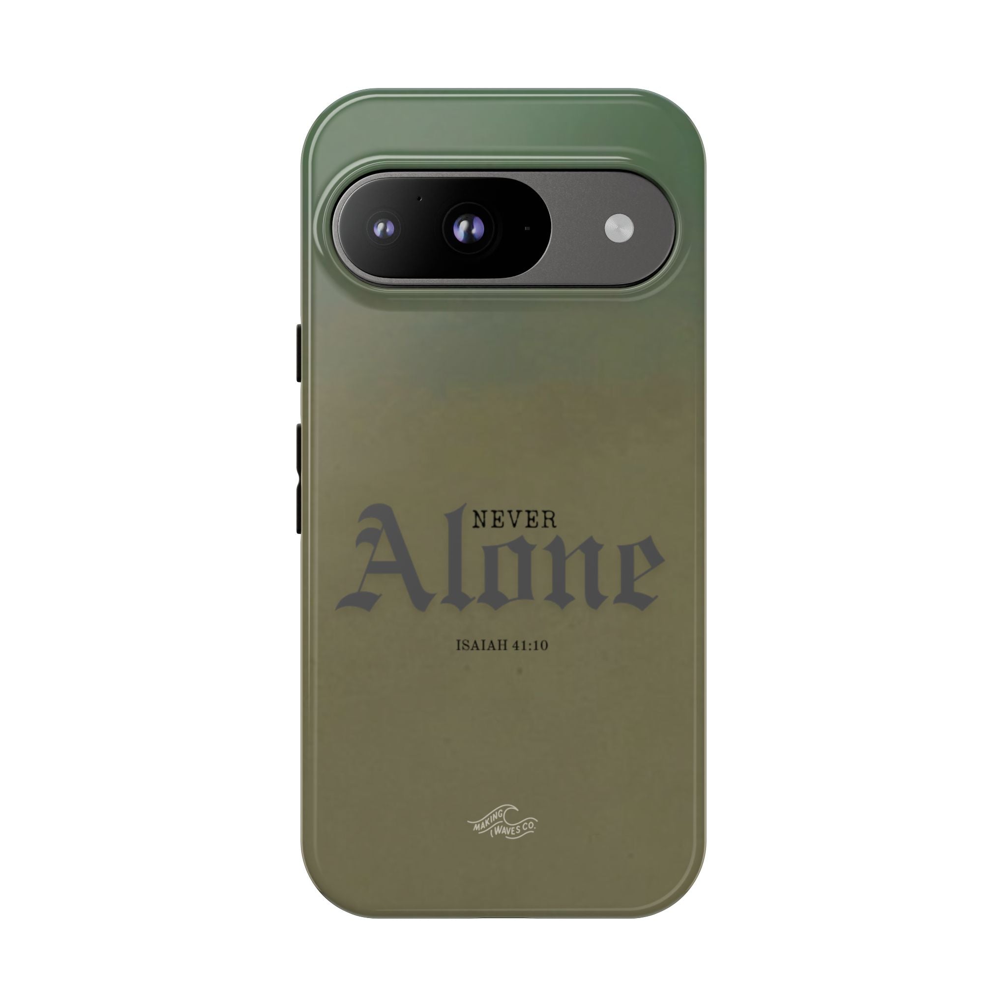 Never Alone Coastal Christian Samsung Phone Case