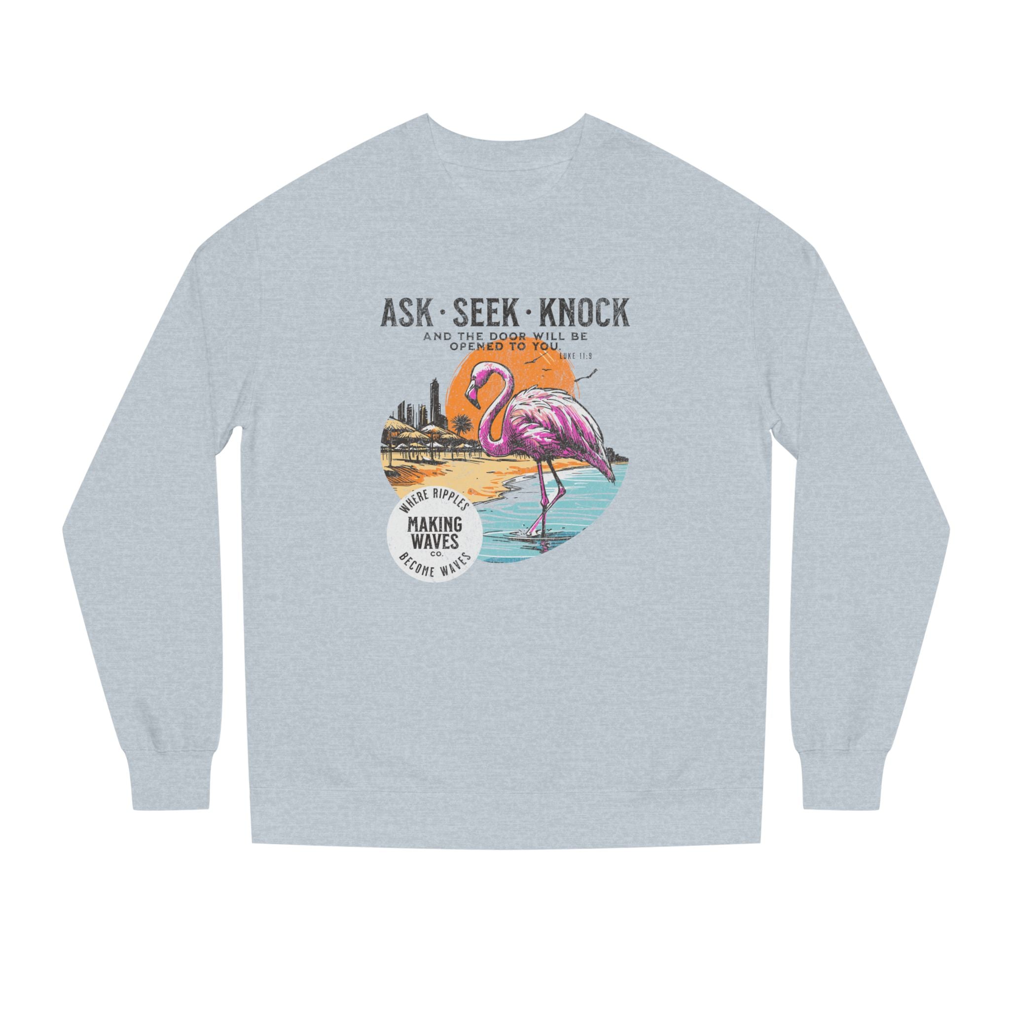 Ask • Seek • Knock Midweight Unisex Crewneck