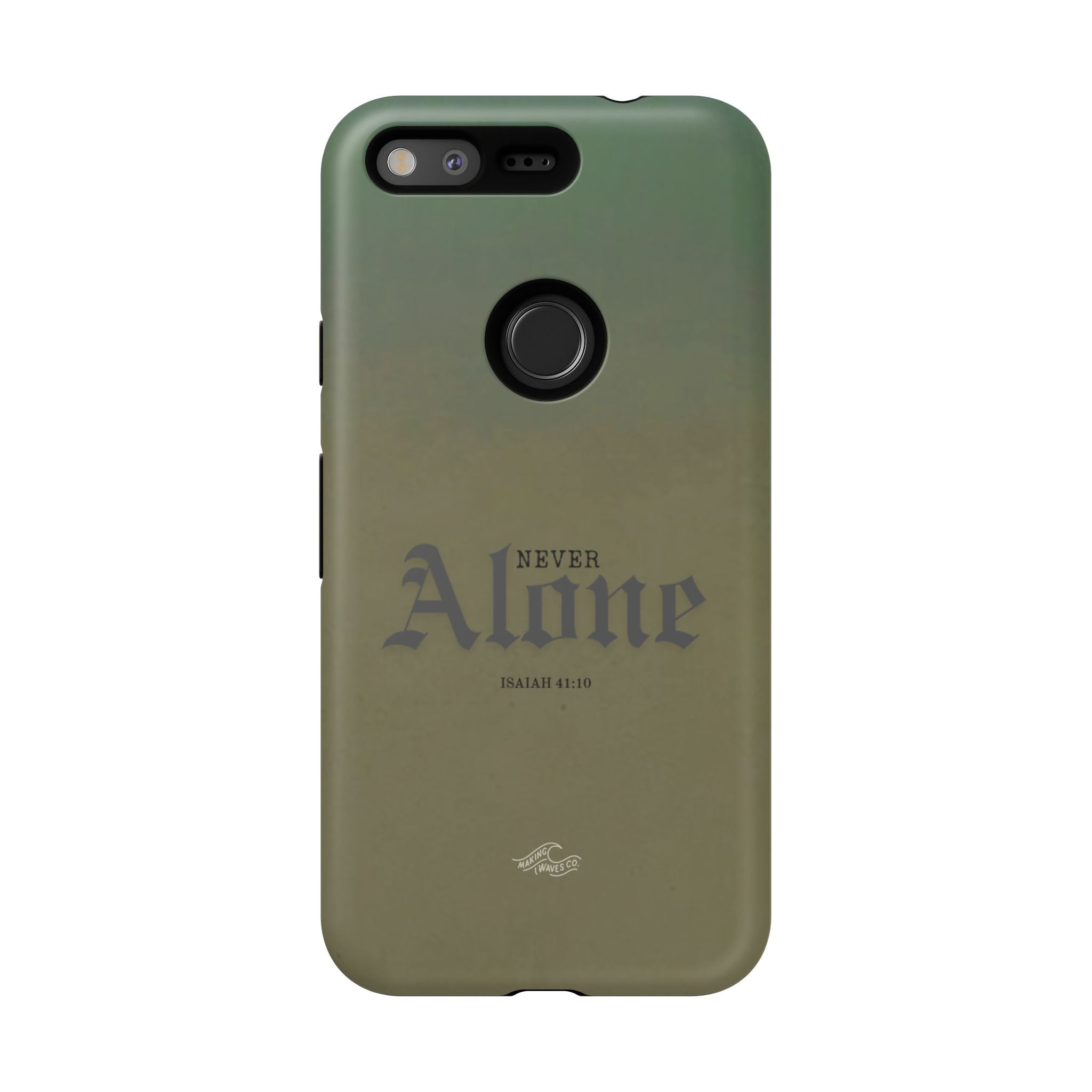 Never Alone Coastal Christian Samsung Phone Case