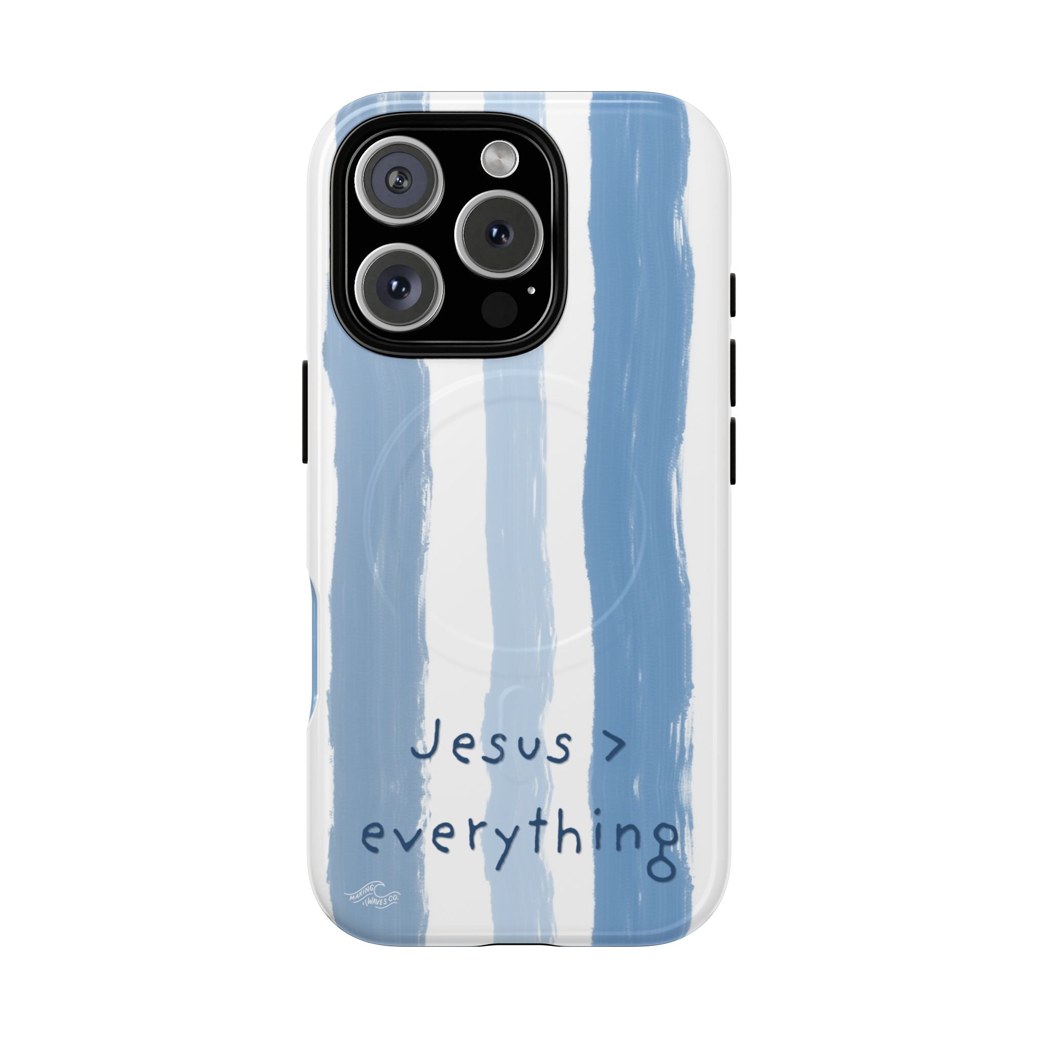 Jesus > Everything Coastal Christian MagSafe iPhone Case