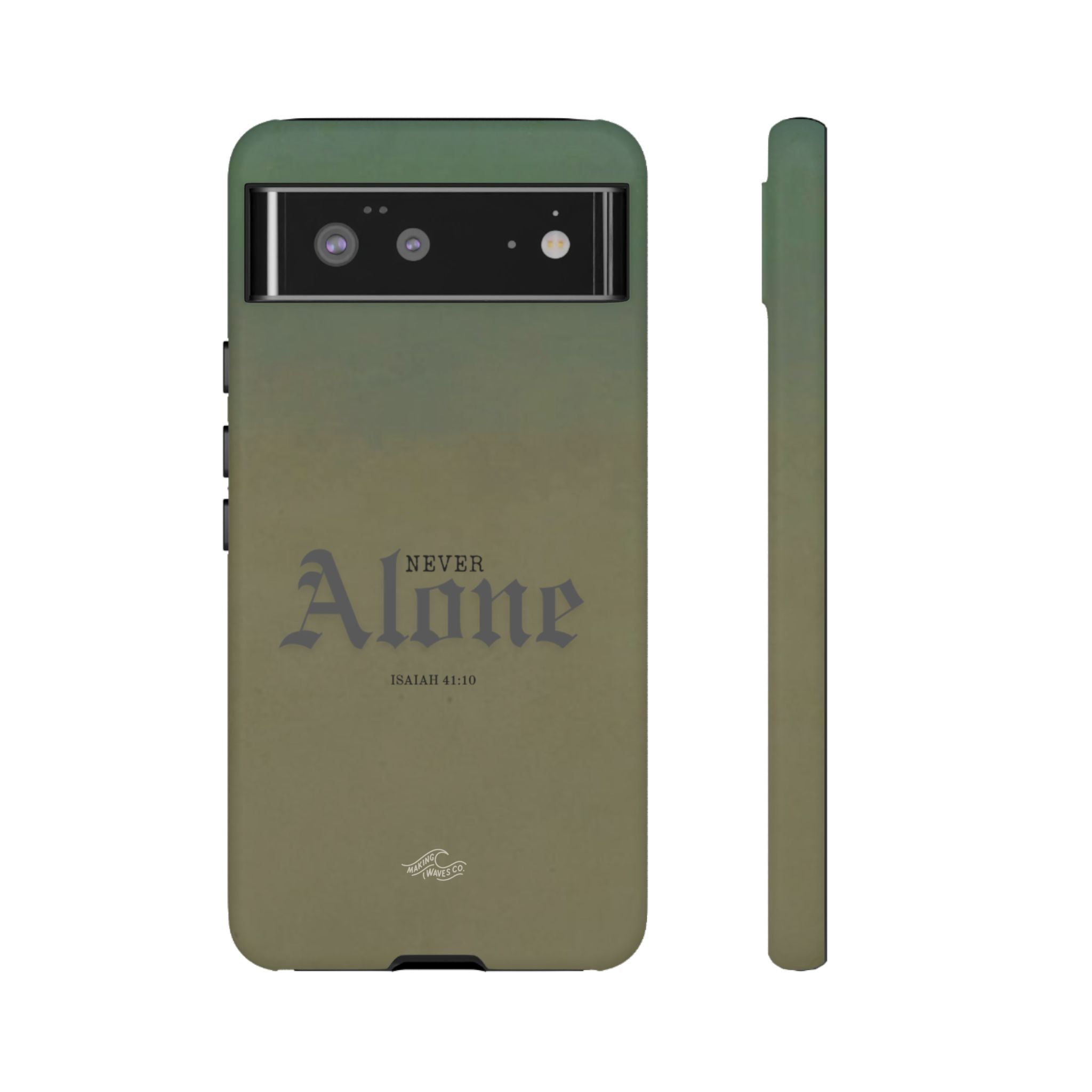 Never Alone Coastal Christian Samsung Phone Case