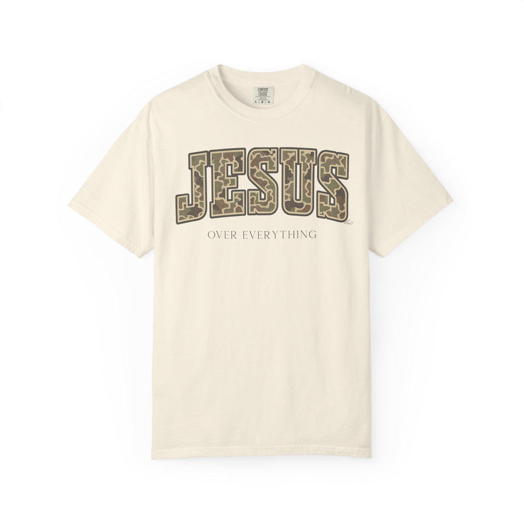 Jesus over everything Camo Unisex Tee