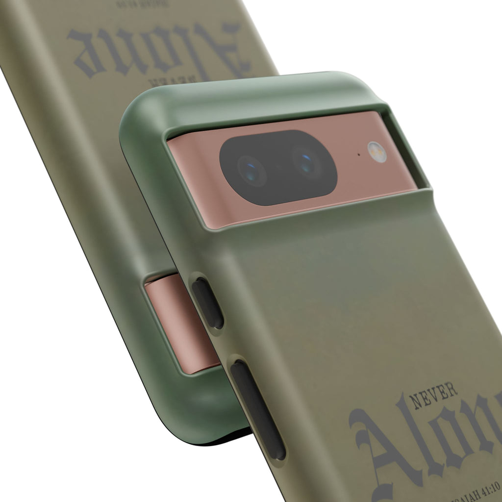 Never Alone Coastal Christian Samsung Phone Case