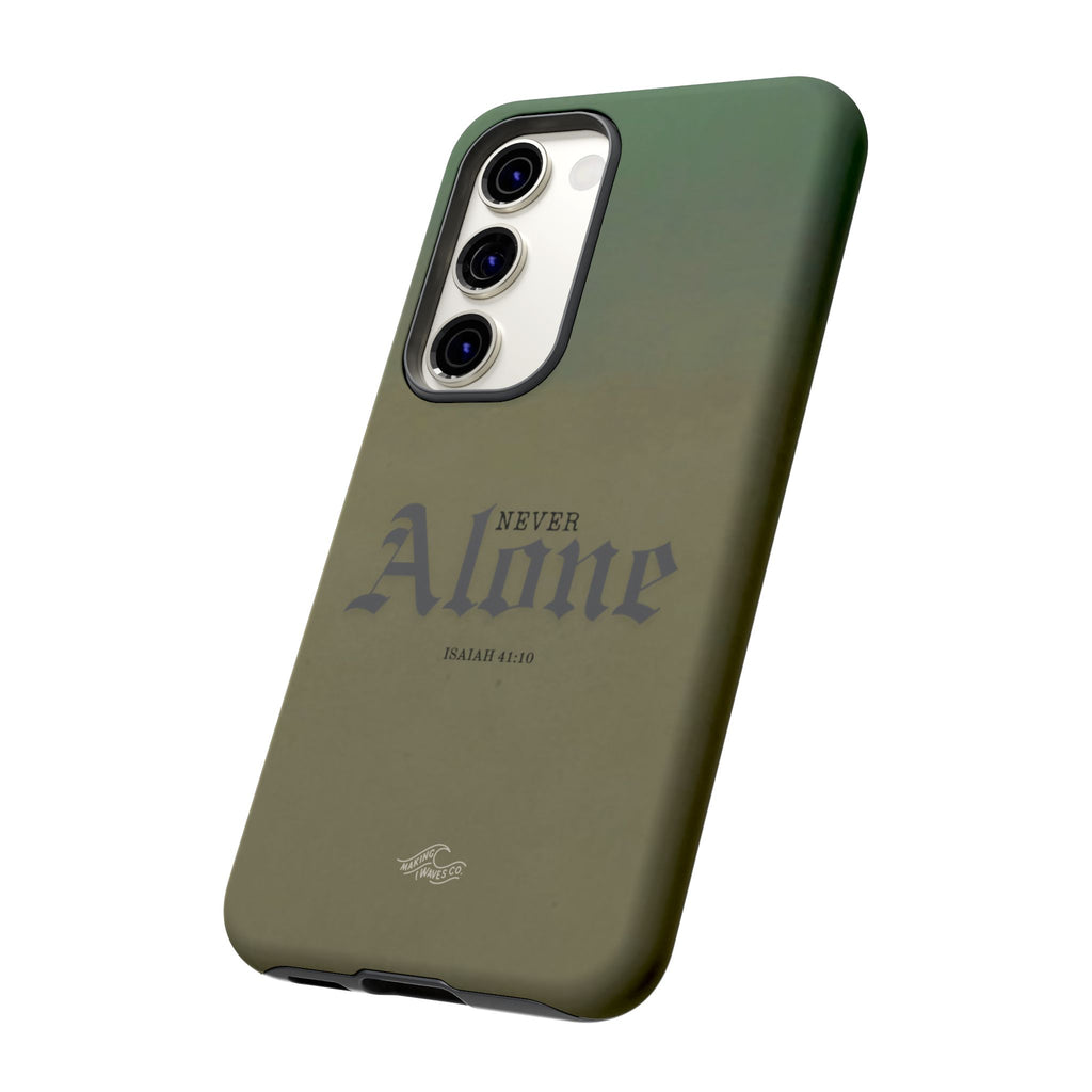 Never Alone Coastal Christian Samsung Phone Case