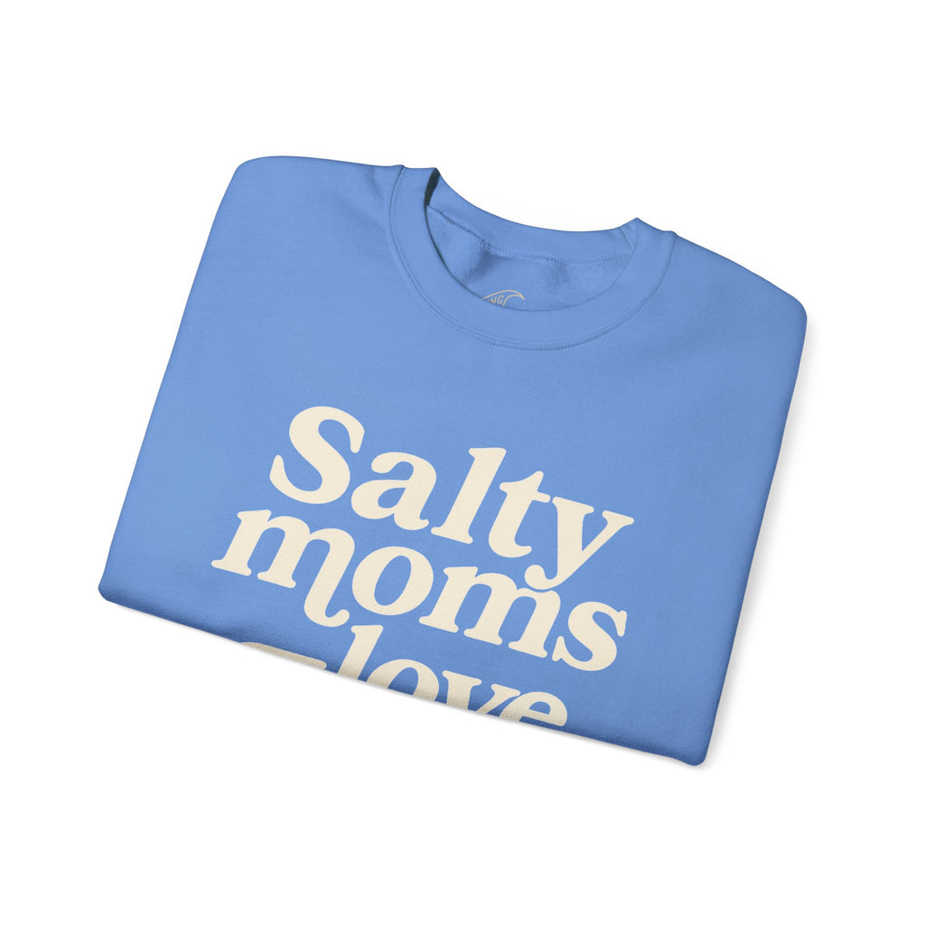 Salty Moms Love Jesus - Coastal Core Crewneck