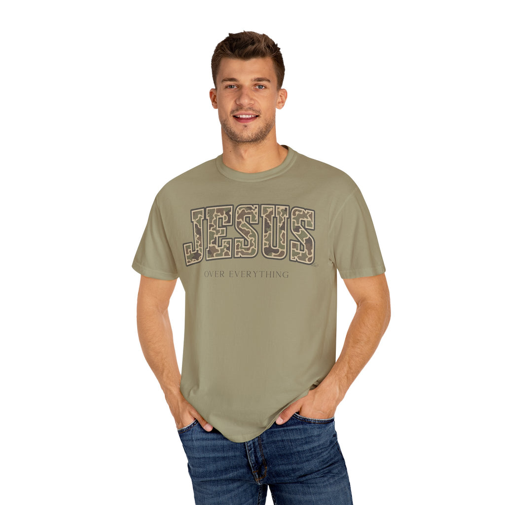 Jesus over everything Camo Unisex Tee