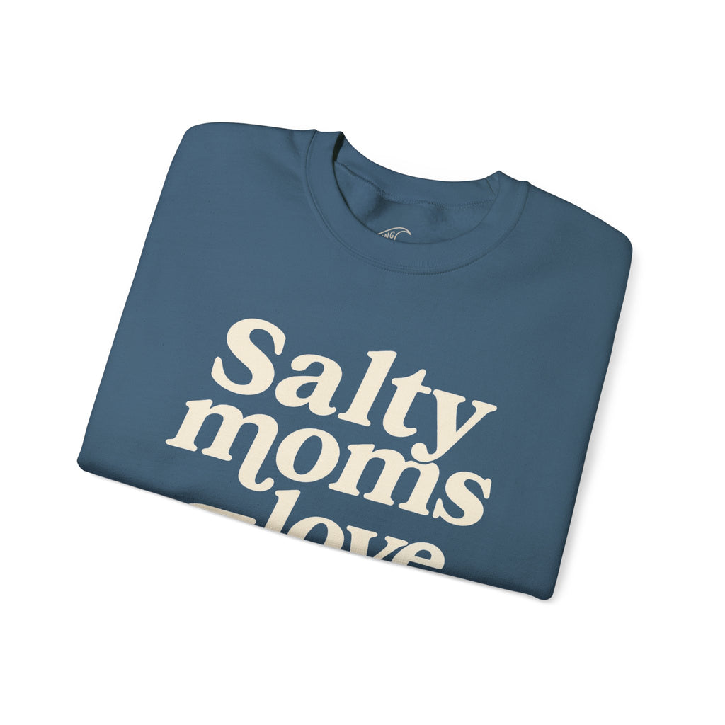 Salty Moms Love Jesus - Coastal Core Crewneck