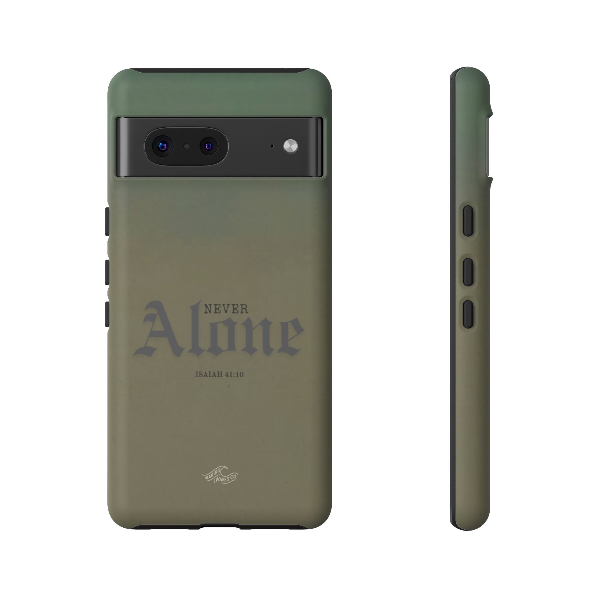Never Alone Coastal Christian Samsung Phone Case