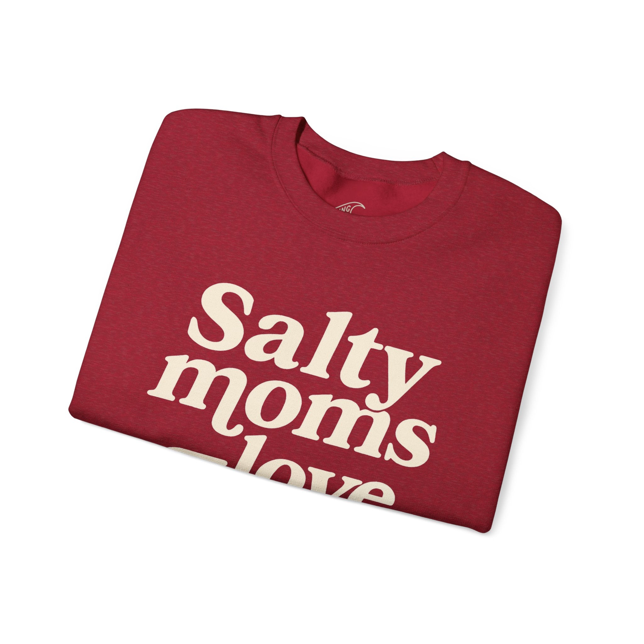 Salty Moms Love Jesus - Coastal Core Crewneck