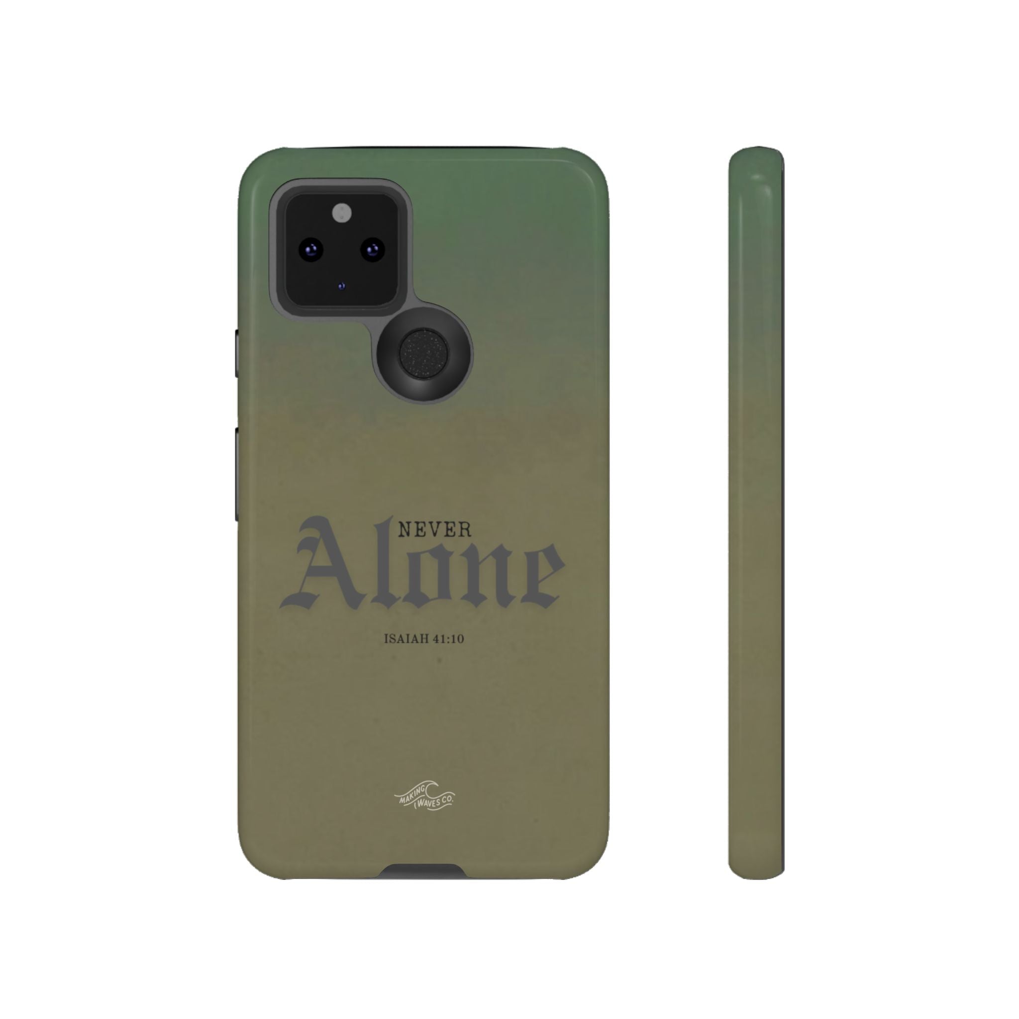 Never Alone Coastal Christian Samsung Phone Case