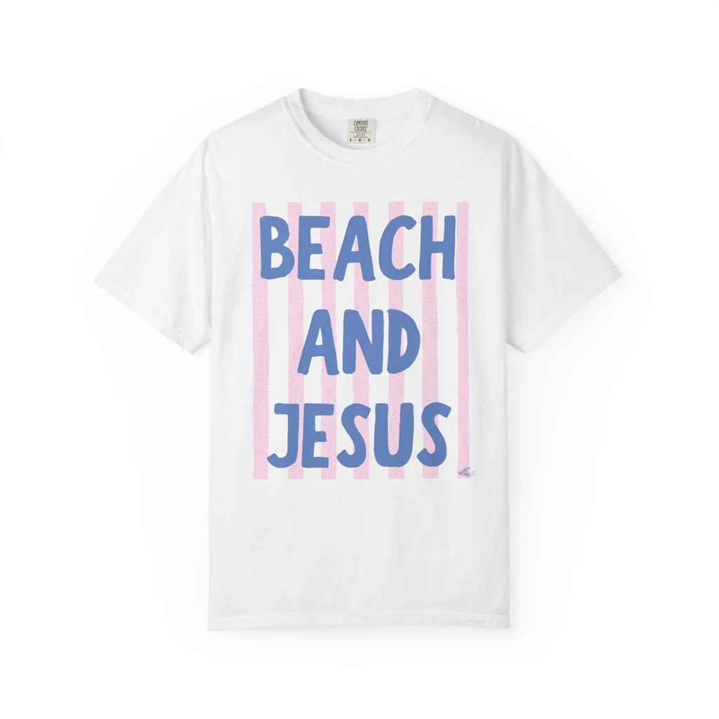 Beach And Jesus - Coastal Heritage Tee