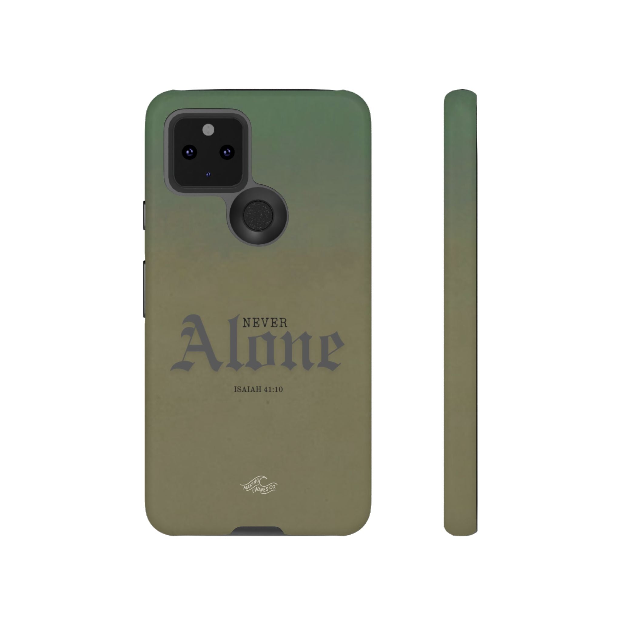 Never Alone Coastal Christian Samsung Phone Case