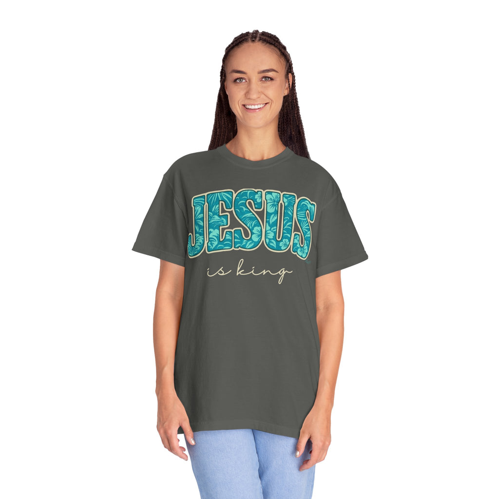 JESUS is King tropical pattern Unisex Tee