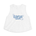 Beside Quiet Waters  - Coastal Soft Crop Tank