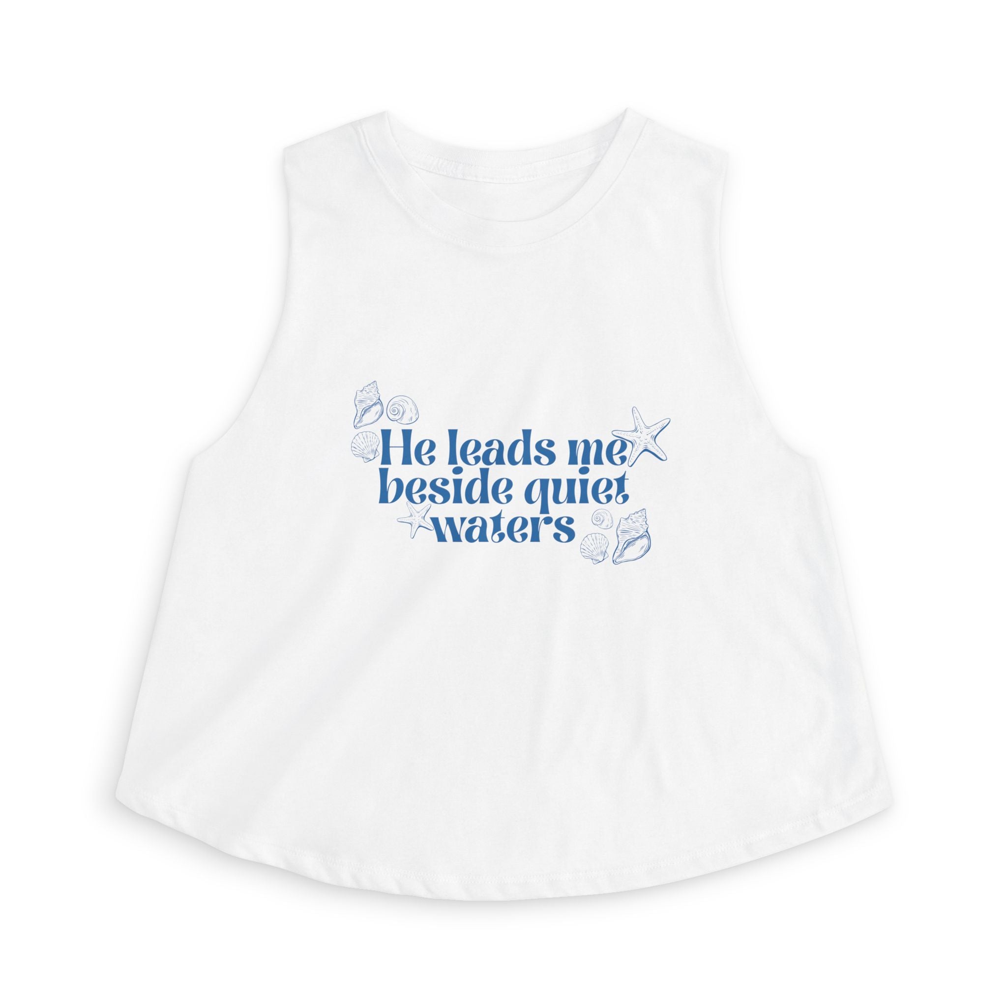 Beside Quiet Waters  - Coastal Soft Crop Tank