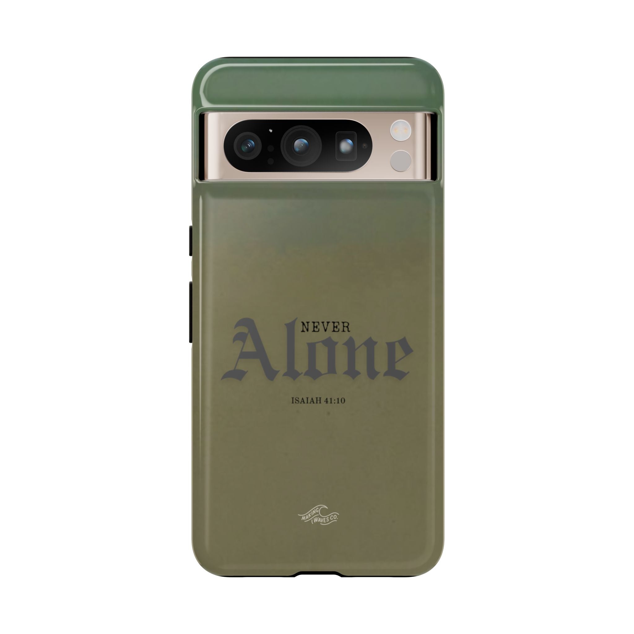 Never Alone Coastal Christian Samsung Phone Case