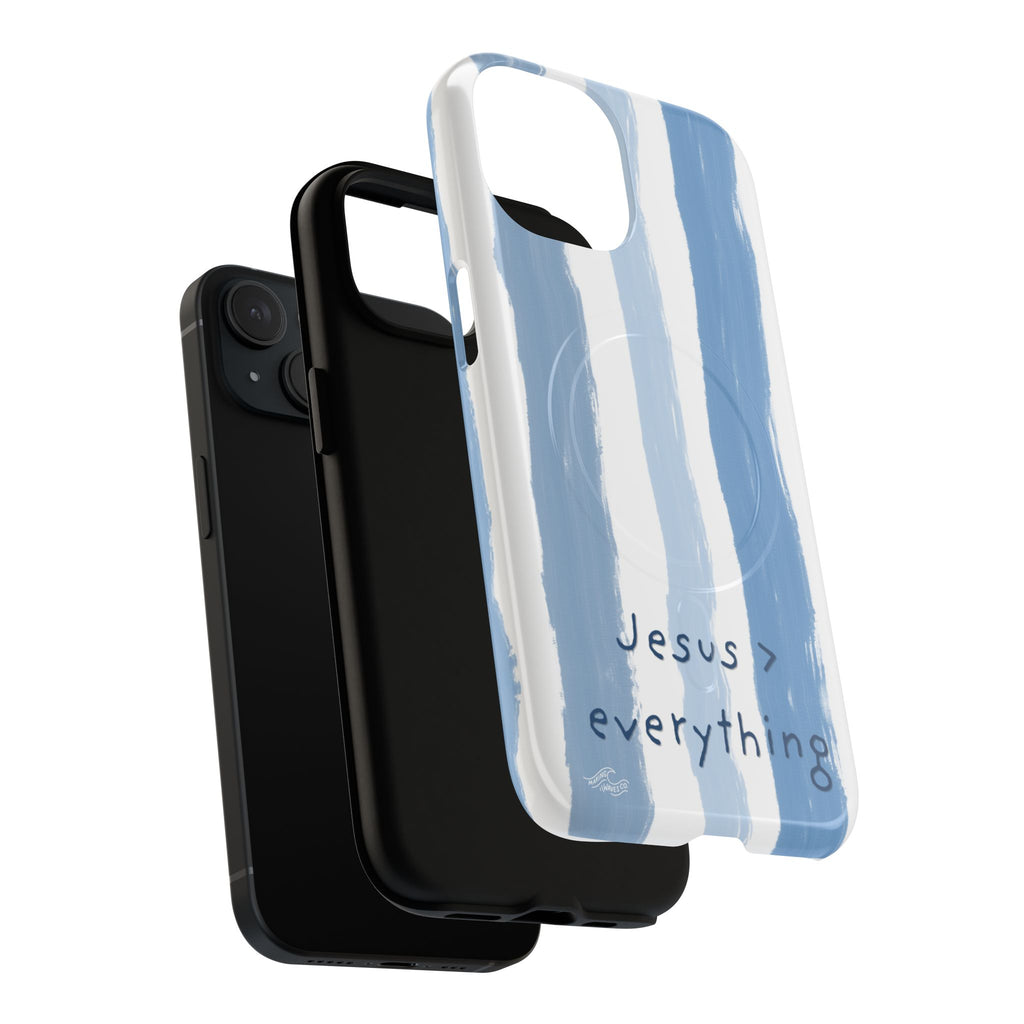 Jesus > Everything Coastal Christian MagSafe iPhone Case