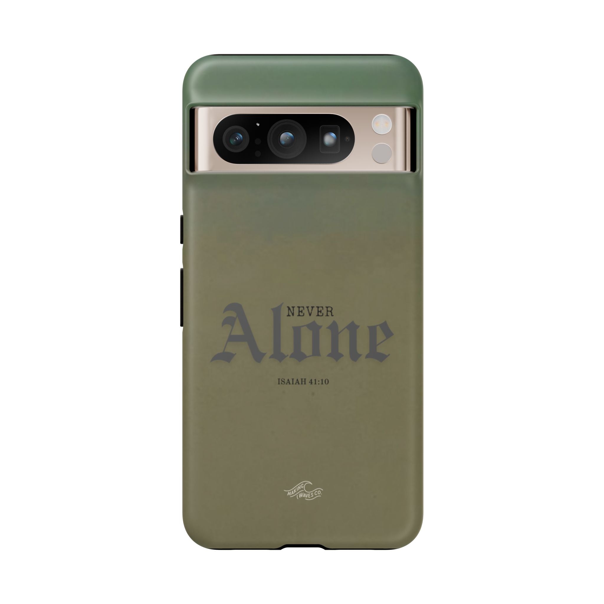 Never Alone Coastal Christian Samsung Phone Case