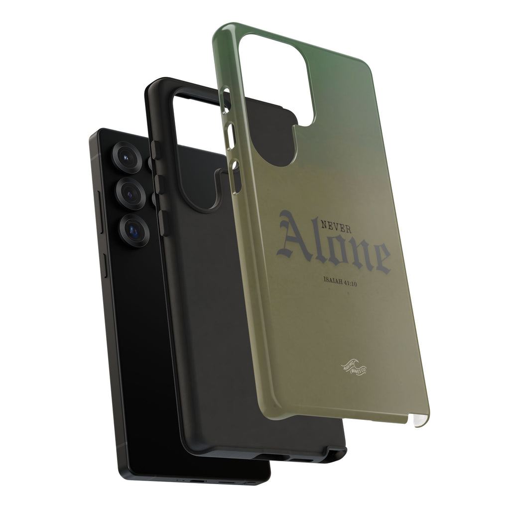Never Alone Coastal Christian Samsung Phone Case