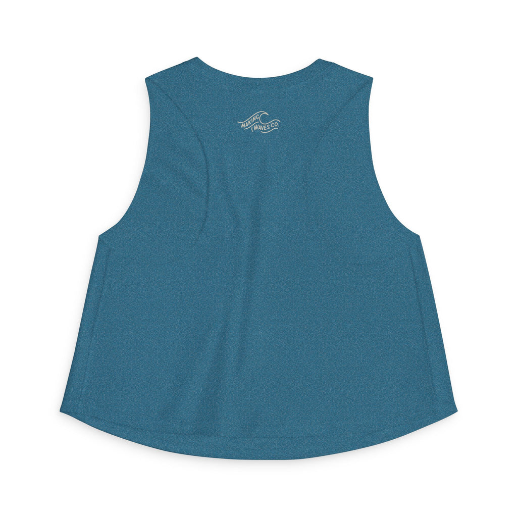 Salty Moms Love Jesus  - Coastal Soft Crop Tank