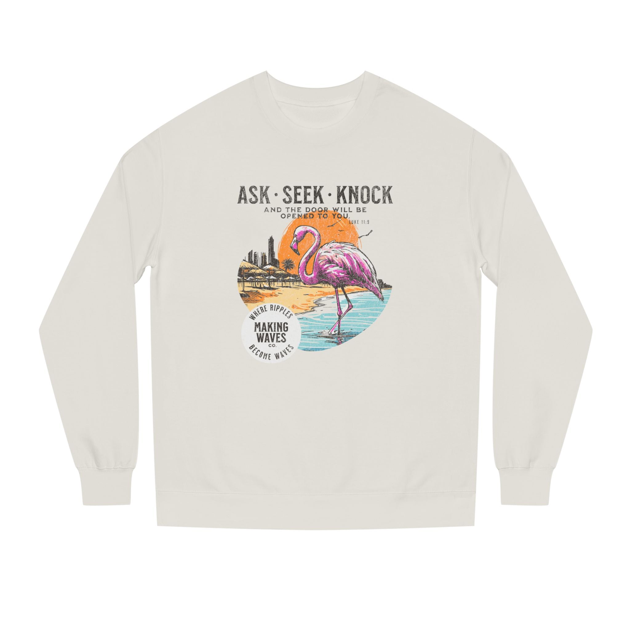 Ask • Seek • Knock Midweight Unisex Crewneck