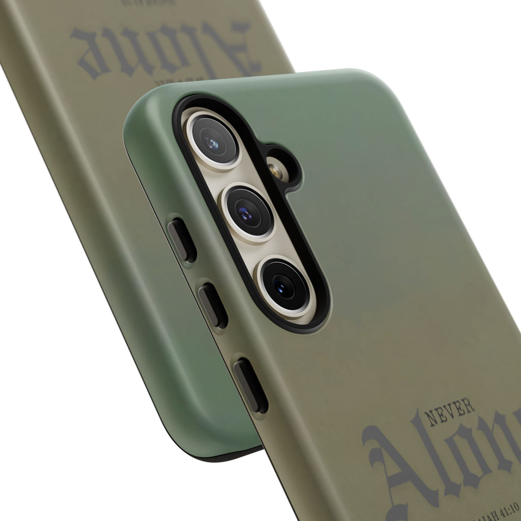 Never Alone Coastal Christian Samsung Phone Case