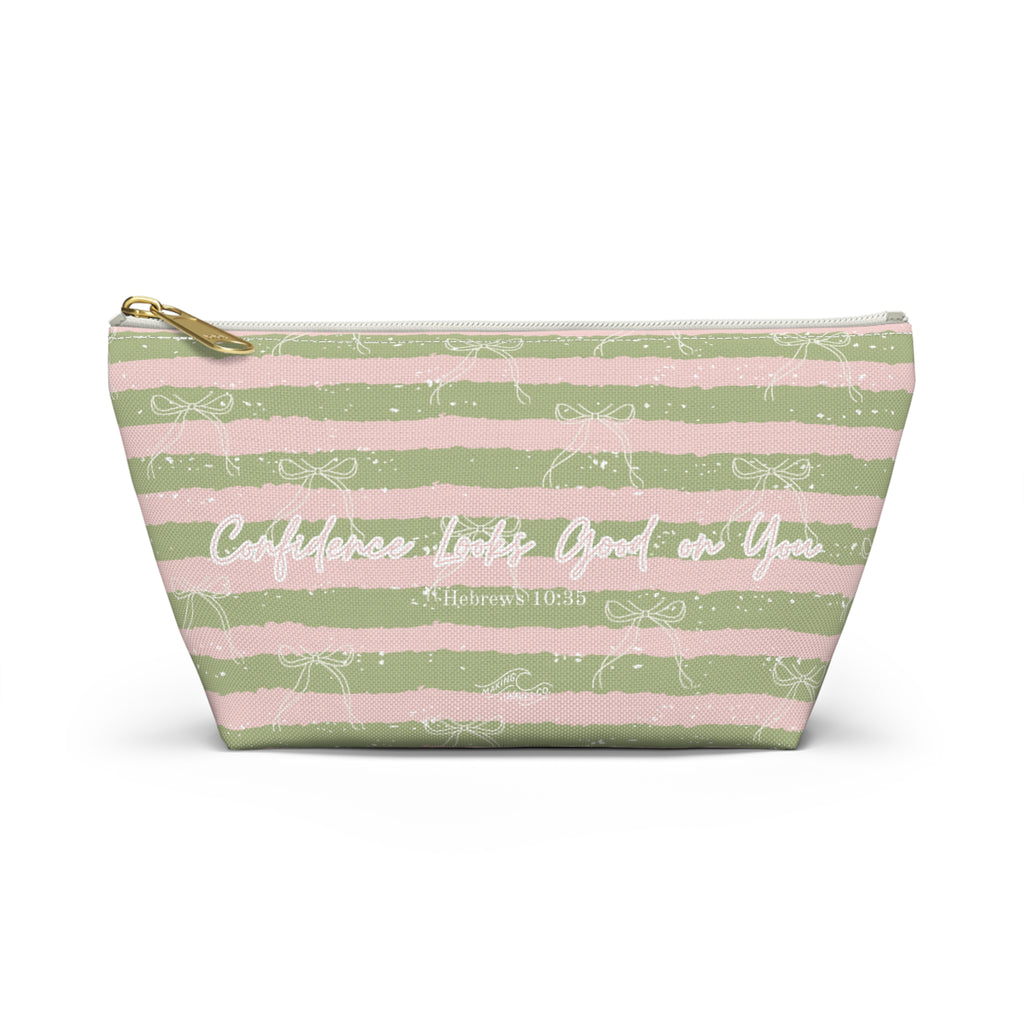 Confidence Looks Good on You | Faith-Based Makeup Bag | Christian Accessory Pouch