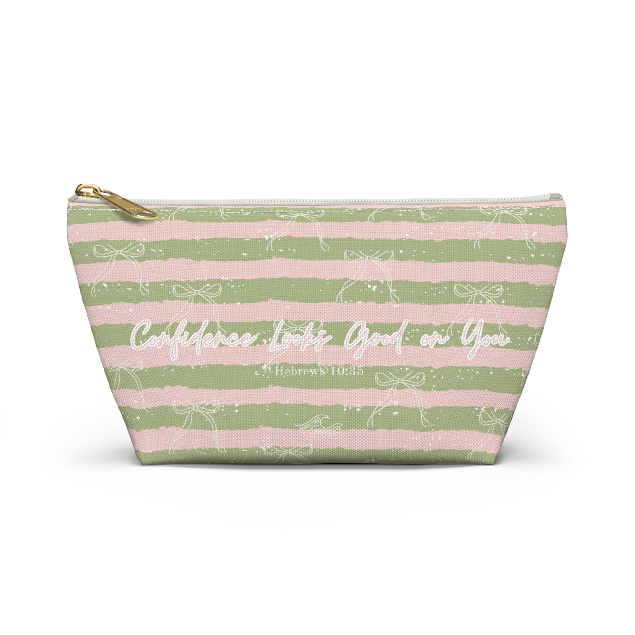 Confidence Looks Good on You | Faith-Based Makeup Bag | Christian Accessory Pouch