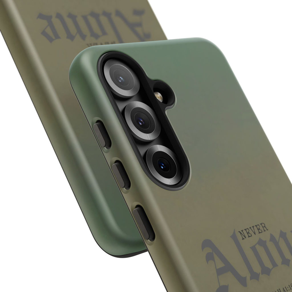 Never Alone Coastal Christian Samsung Phone Case