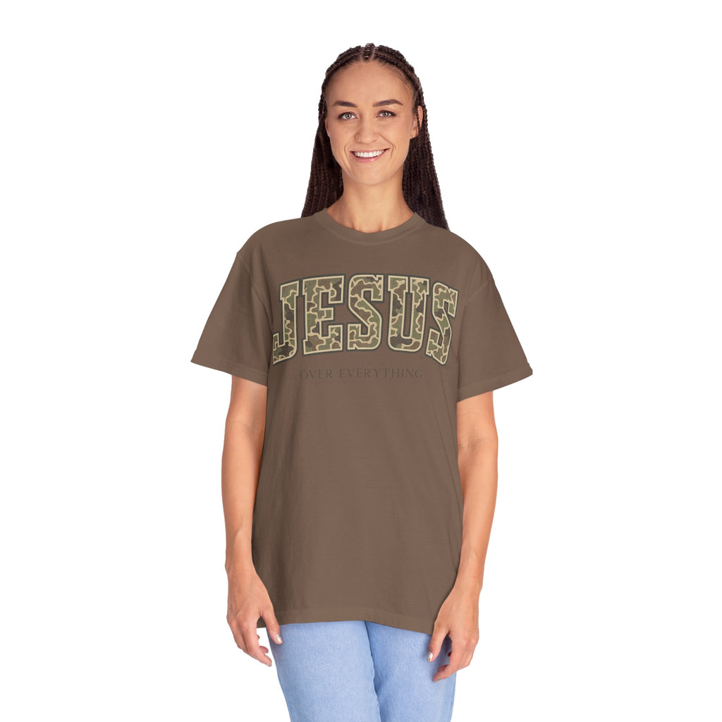 Jesus over everything Camo Unisex Tee