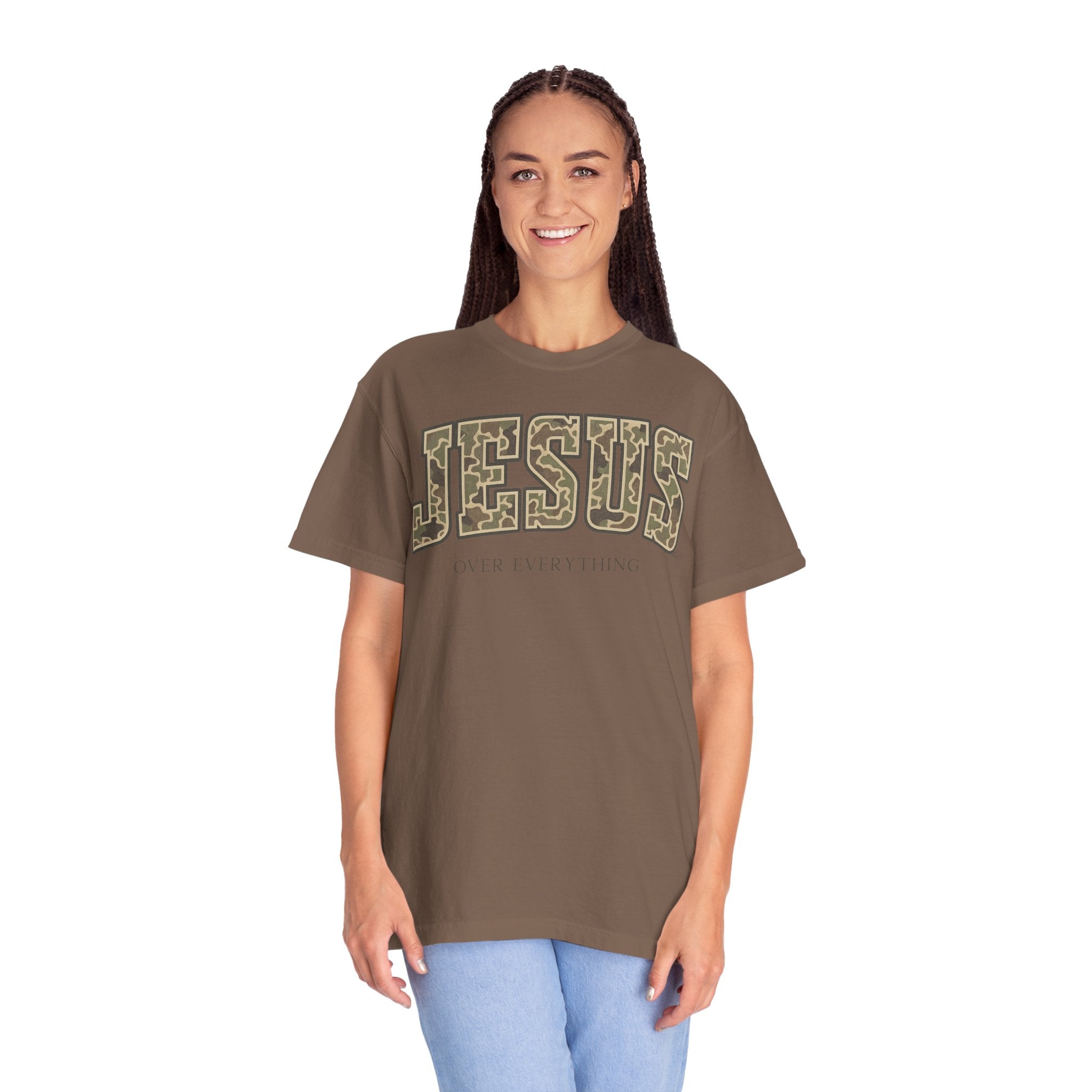Jesus over everything Camo Unisex Tee