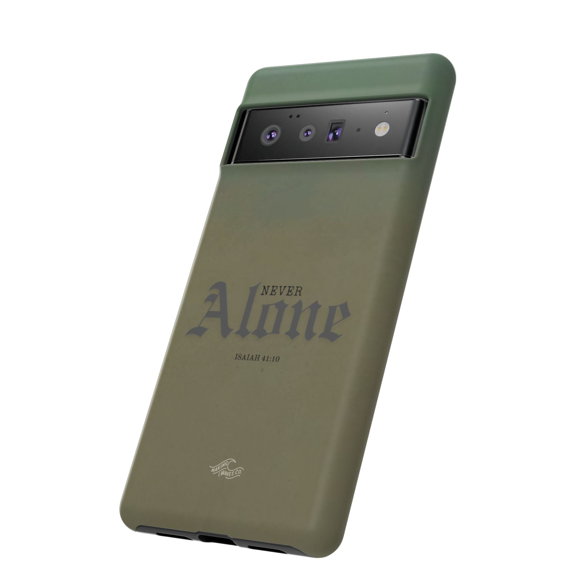 Never Alone Coastal Christian Samsung Phone Case