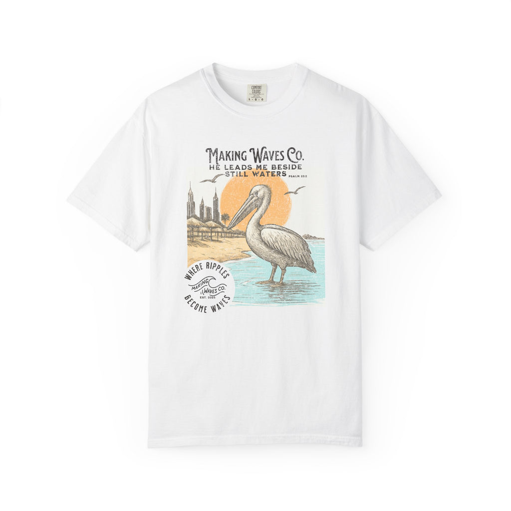 He leads me beside still waters - Coastal Heritage Tee