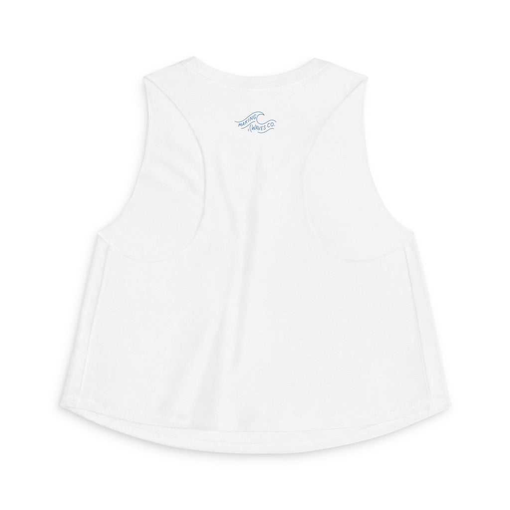 Waves and Worship  - Coastal Soft Crop Tank