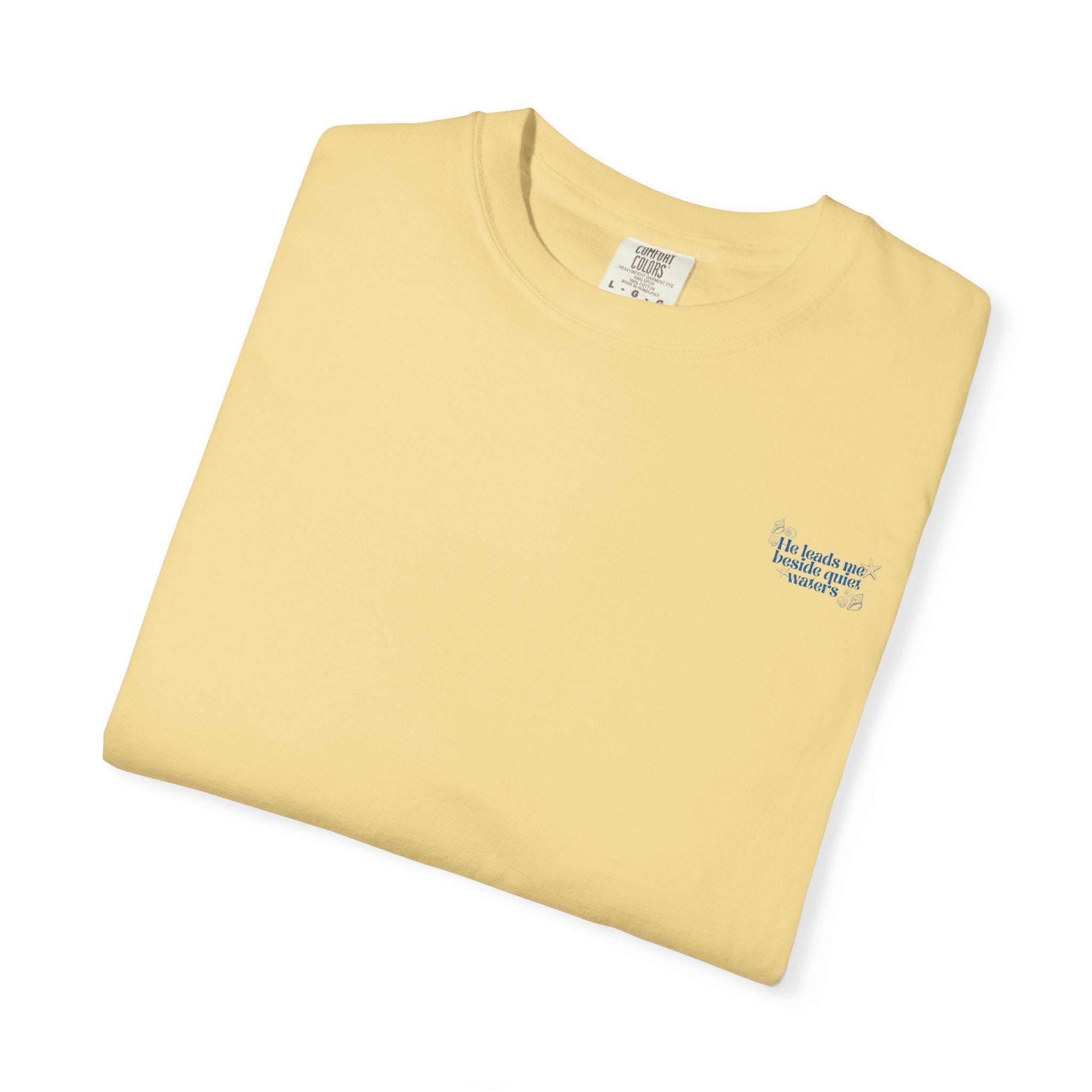 He Leads Me Beside Quiet Waters - Coastal Heritage Tee