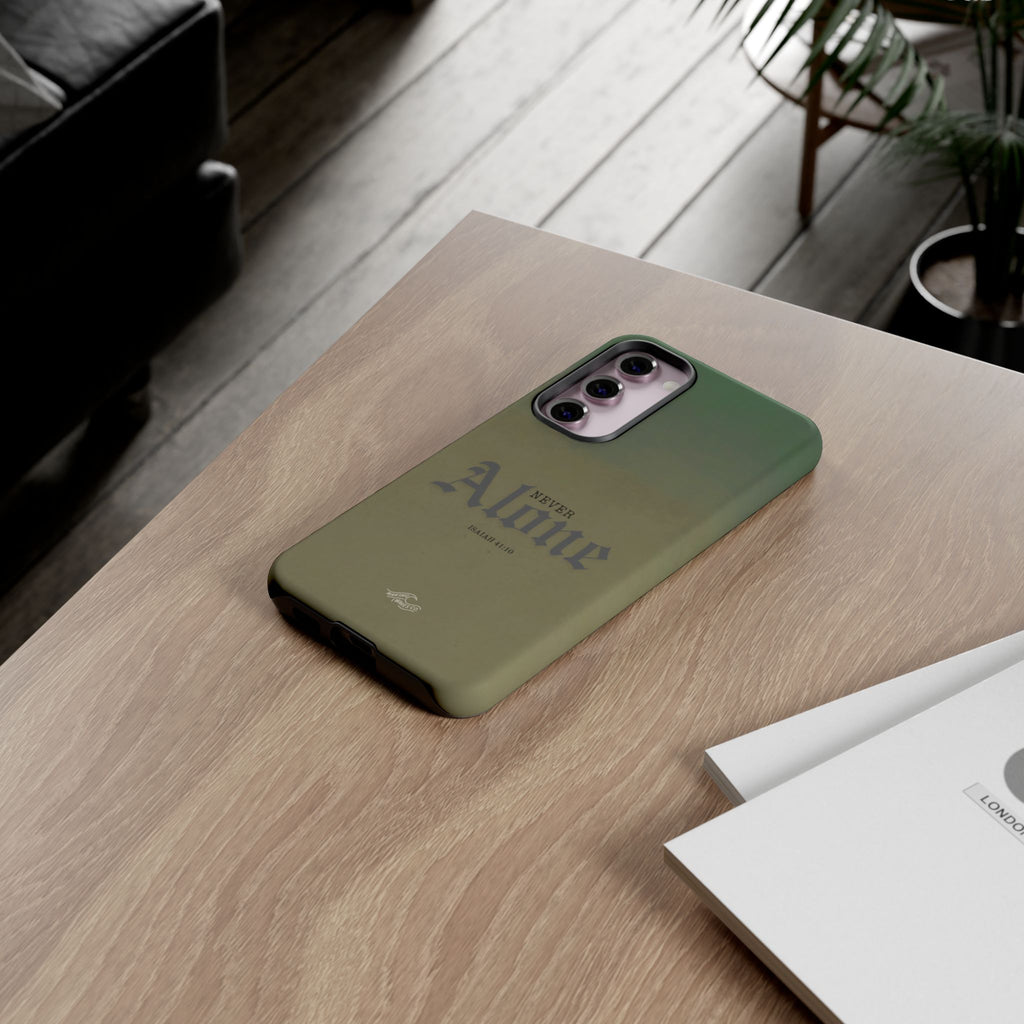Never Alone Coastal Christian Samsung Phone Case