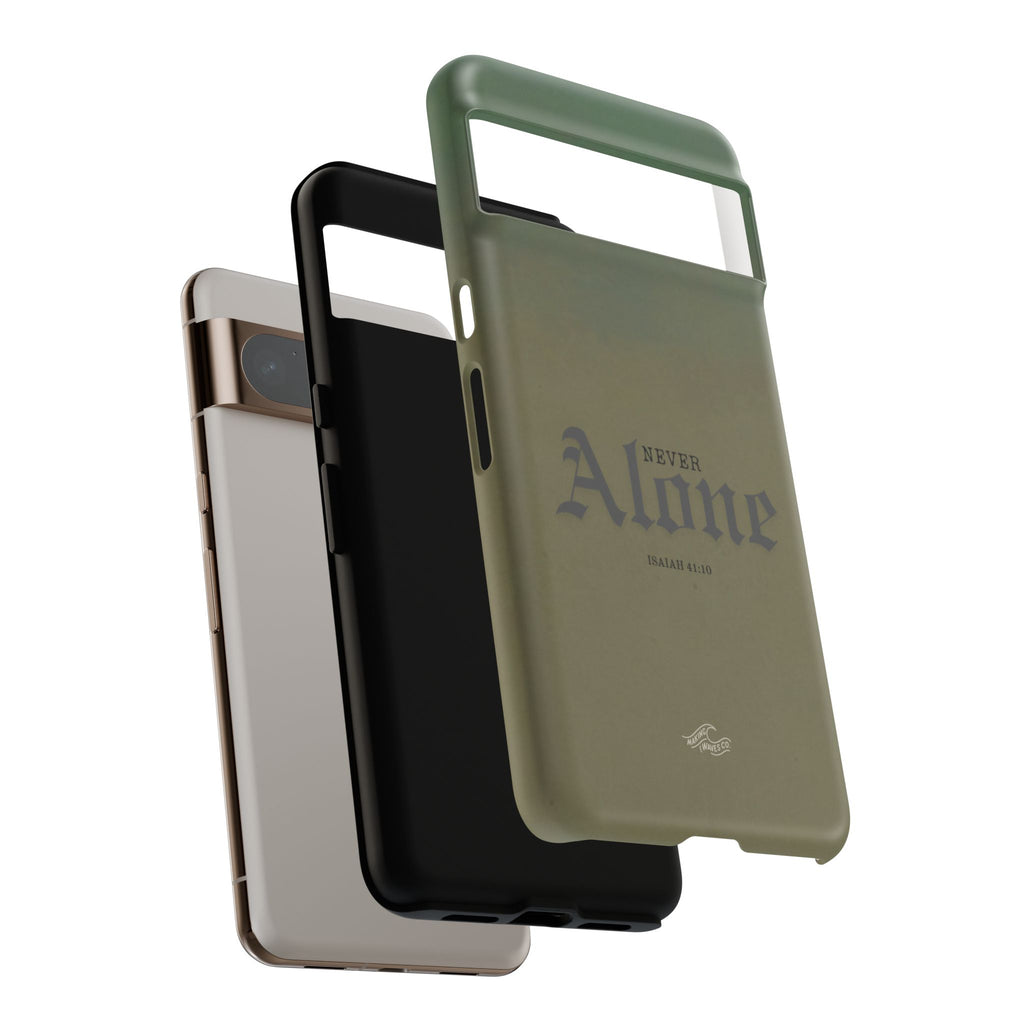 Never Alone Coastal Christian Samsung Phone Case