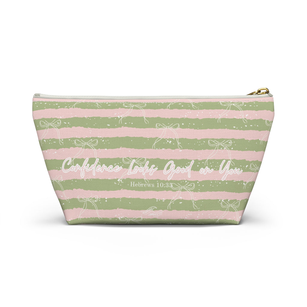 Confidence Looks Good on You | Faith-Based Makeup Bag | Christian Accessory Pouch
