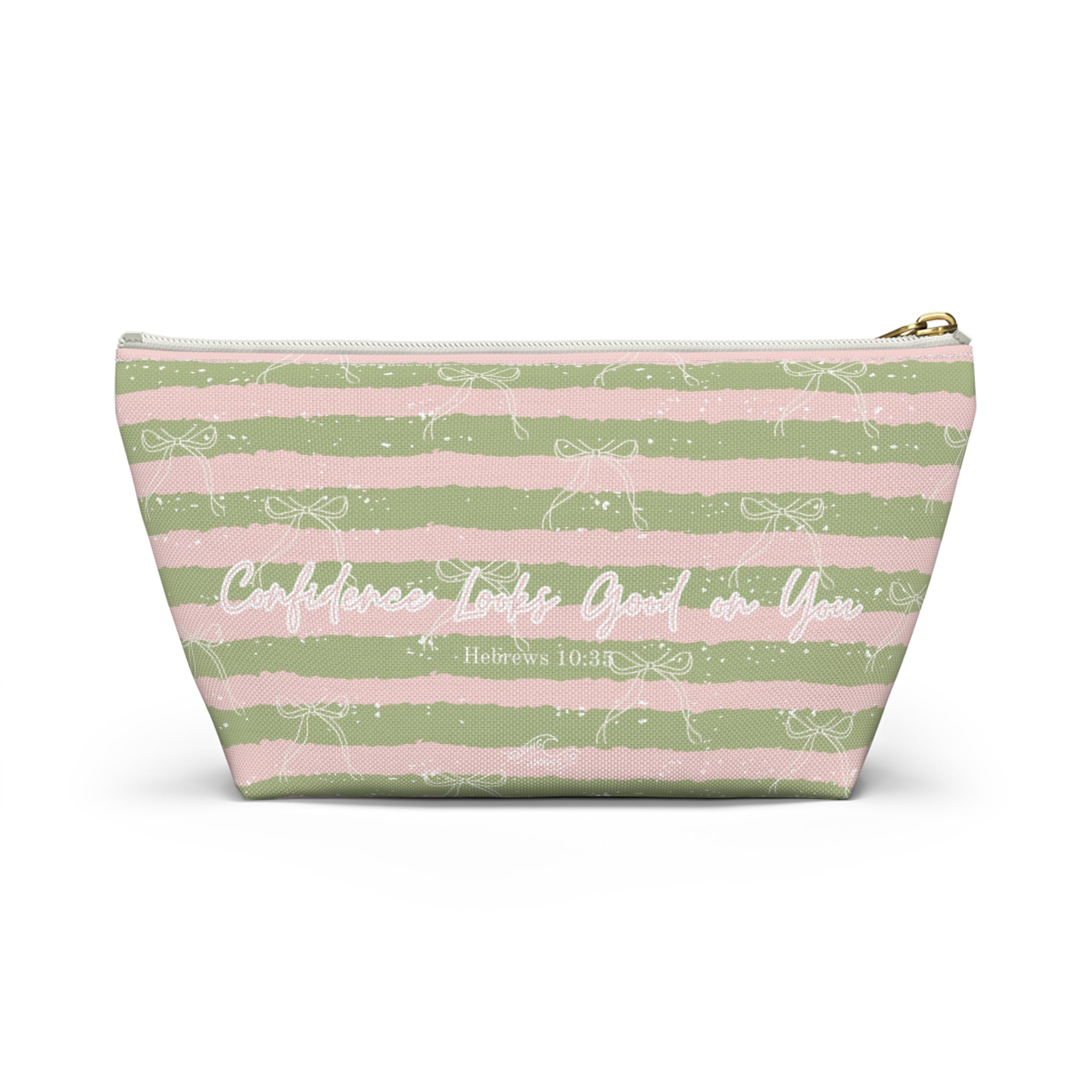 Confidence Looks Good on You | Faith-Based Makeup Bag | Christian Accessory Pouch
