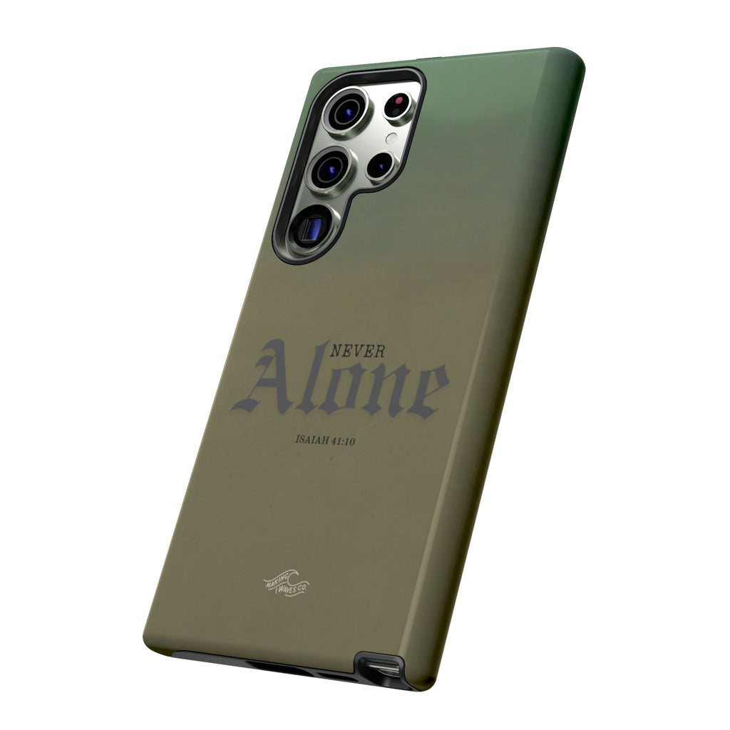 Never Alone Coastal Christian Samsung Phone Case