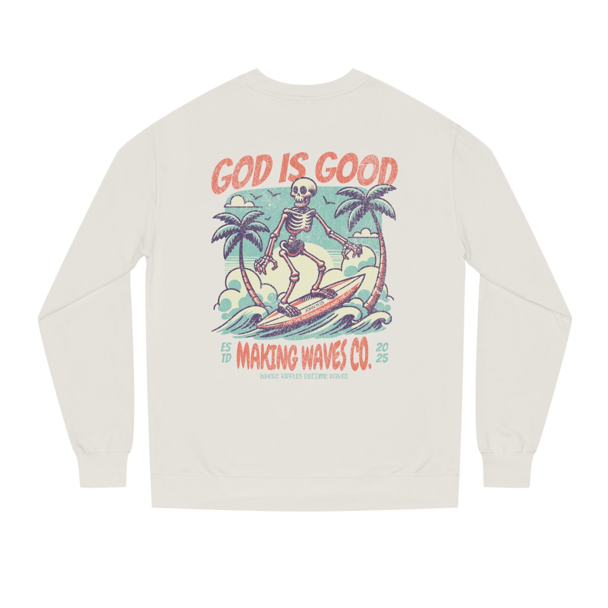 God is Good Midweight Unisex Crewneck