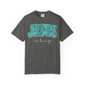 JESUS is King tropical pattern - Coastal Heritage Tee