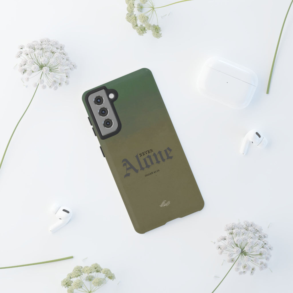 Never Alone Coastal Christian Samsung Phone Case