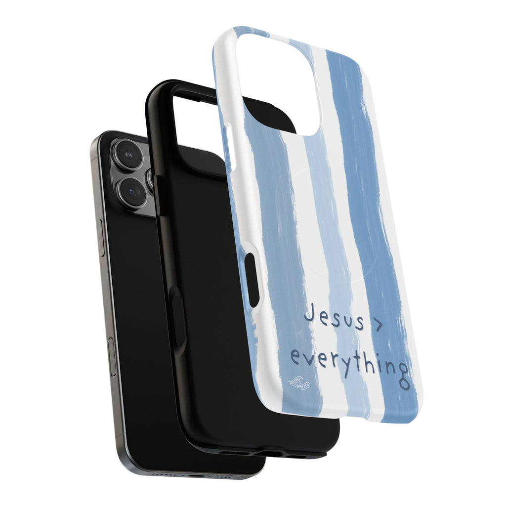 Jesus > Everything Coastal Christian MagSafe iPhone Case
