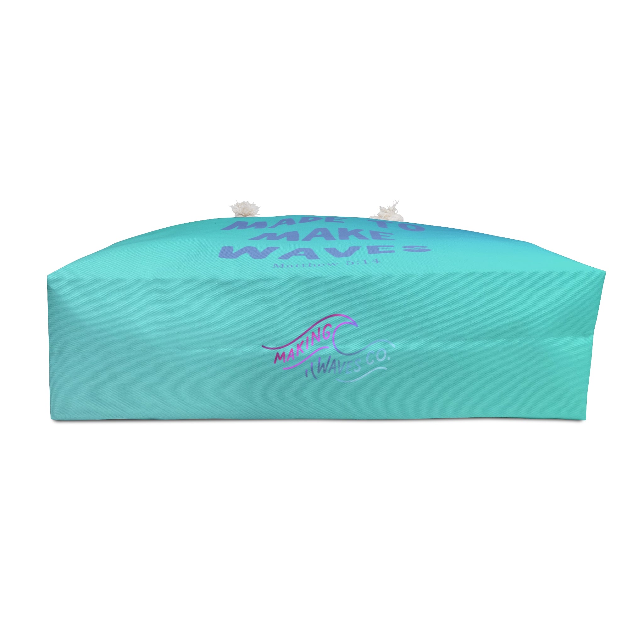Made to Make Waves Oversized Weekender Tote | Coastal Christian Travel Bag