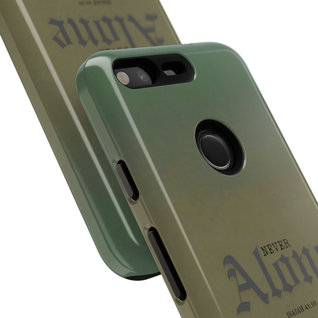 Never Alone Coastal Christian Samsung Phone Case